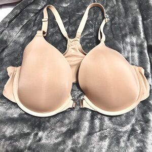DuPLICATE, these have been SOLD front close racerback bras, 38C lot of two